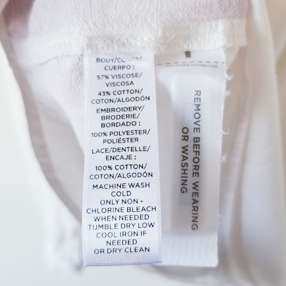 Loft White Peasant Top - Picture 4 of 5